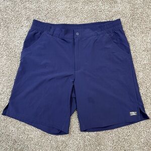 L.L.Bean Gorpcore Coastal Hiking Travel Athleisure UPF 50 Shorts Women 14 Blue